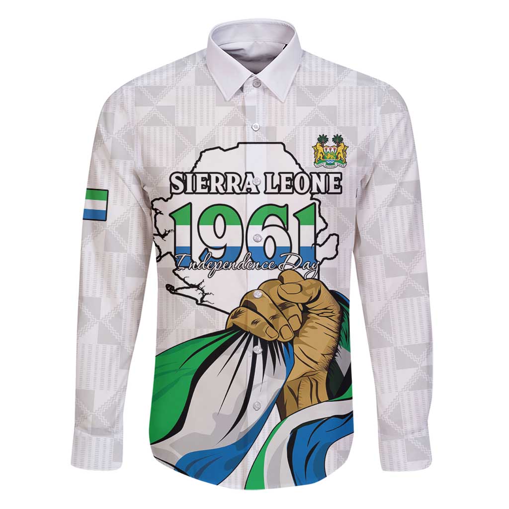 Personalised Sierra Leone Independence Day Family Matching Puletasi and Hawaiian Shirt Map With Kente Pattern