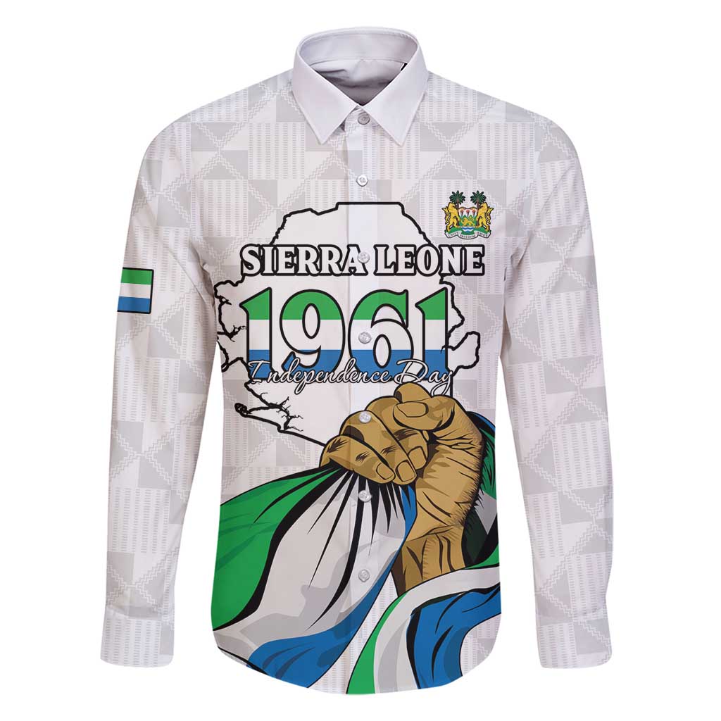 Personalised Sierra Leone Independence Day Family Matching Summer Maxi Dress and Hawaiian Shirt Map With Kente Pattern