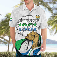 Personalised Sierra Leone Independence Day Hawaiian Shirt Map With Kente Pattern