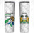 Personalised Sierra Leone Independence Day Skinny Tumbler Map With Kente Pattern