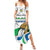 Personalised Sierra Leone Independence Day Summer Maxi Dress Map With Kente Pattern
