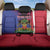 Personalised Haitian Heritage Month Back Car Seat Cover Citadelle Laferriere Dashiki Pattern