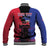 Personalised Haitian Heritage Month Baseball Jacket Citadelle Laferriere Dashiki Pattern
