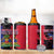 Personalised Haitian Heritage Month 4 in 1 Can Cooler Tumbler Citadelle Laferriere Dashiki Pattern