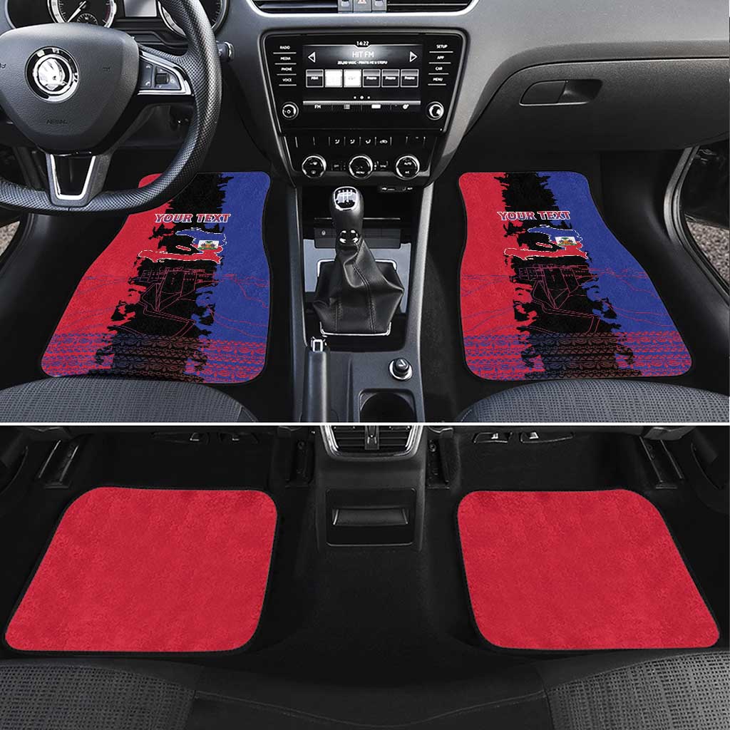 Personalised Haitian Heritage Month Car Mats Citadelle Laferriere Dashiki Pattern