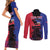 Personalised Haitian Heritage Month Couples Matching Short Sleeve Bodycon Dress and Long Sleeve Button Shirt Citadelle Laferriere Dashiki Pattern