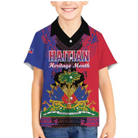 Personalised Haitian Heritage Month Family Matching Mermaid Dress and Hawaiian Shirt Citadelle Laferriere Dashiki Pattern
