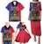 Personalised Haitian Heritage Month Family Matching Puletasi and Hawaiian Shirt Citadelle Laferriere Dashiki Pattern