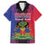 Personalised Haitian Heritage Month Family Matching Short Sleeve Bodycon Dress and Hawaiian Shirt Citadelle Laferriere Dashiki Pattern