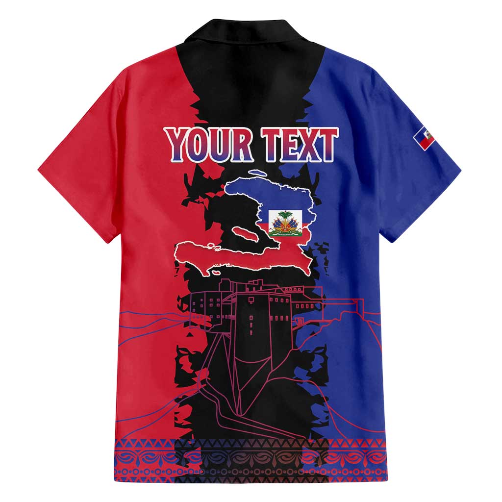 Personalised Haitian Heritage Month Family Matching Tank Maxi Dress and Hawaiian Shirt Citadelle Laferriere Dashiki Pattern