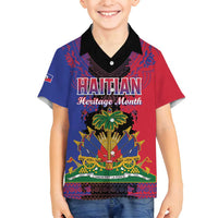 Personalised Haitian Heritage Month Family Matching Tank Maxi Dress and Hawaiian Shirt Citadelle Laferriere Dashiki Pattern