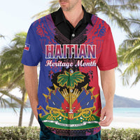 Personalised Haitian Heritage Month Hawaiian Shirt Citadelle Laferriere Dashiki Pattern