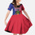 Personalised Haitian Heritage Month Kid Short Sleeve Dress Citadelle Laferriere Dashiki Pattern