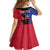 Personalised Haitian Heritage Month Kid Short Sleeve Dress Citadelle Laferriere Dashiki Pattern