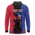 Personalised Haitian Heritage Month Long Sleeve Polo Shirt Citadelle Laferriere Dashiki Pattern