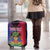 Personalised Haitian Heritage Month Luggage Cover Citadelle Laferriere Dashiki Pattern
