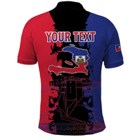 Personalised Haitian Heritage Month Polo Shirt Citadelle Laferriere Dashiki Pattern