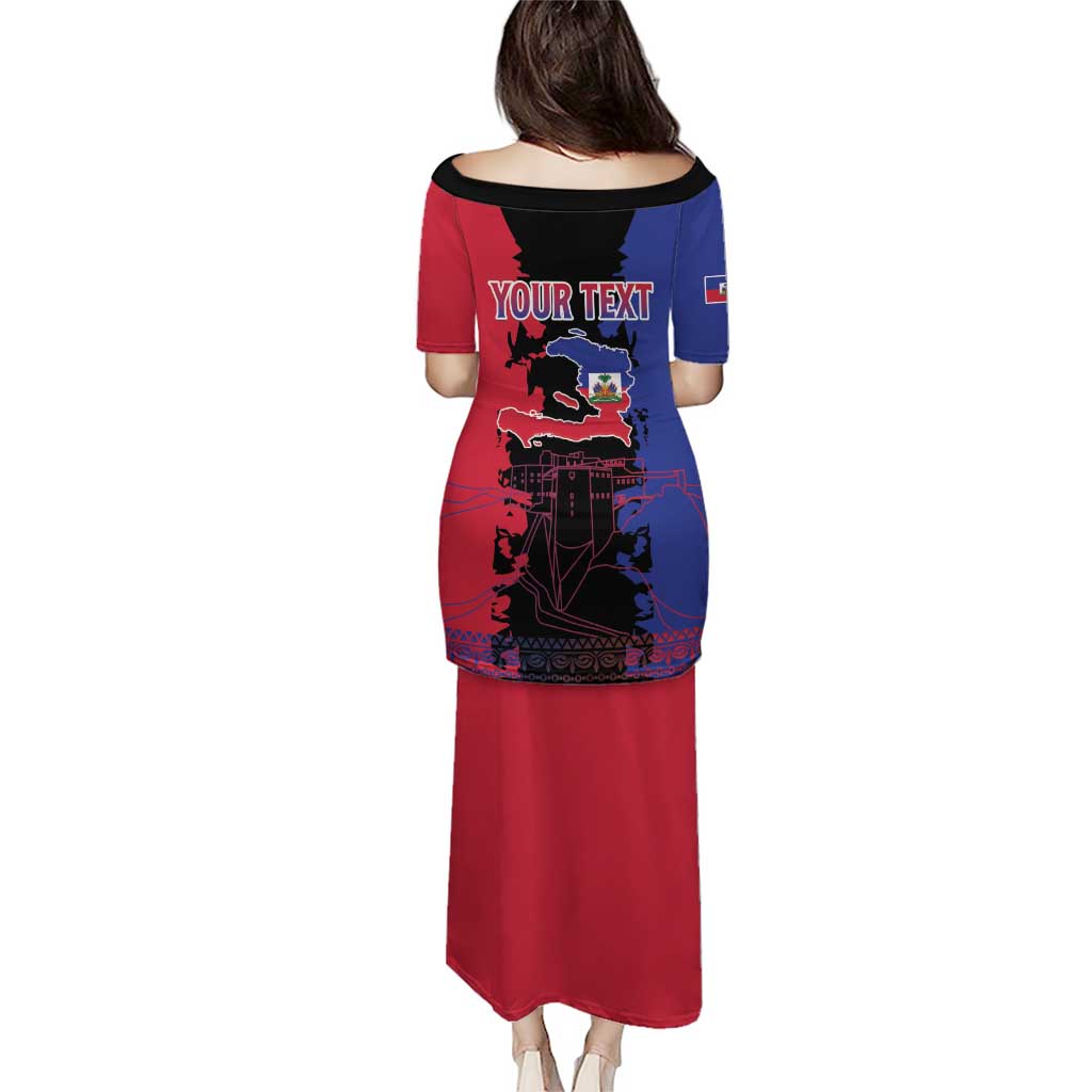 Personalised Haitian Heritage Month Puletasi Citadelle Laferriere Dashiki Pattern