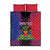 Personalised Haitian Heritage Month Quilt Bed Set Citadelle Laferriere Dashiki Pattern