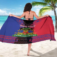 Personalised Haitian Heritage Month Sarong Citadelle Laferriere Dashiki Pattern