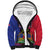 Personalised Haitian Heritage Month Sherpa Hoodie Citadelle Laferriere Dashiki Pattern