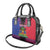 Personalised Haitian Heritage Month Shoulder Handbag Citadelle Laferriere Dashiki Pattern