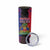 Personalised Haitian Heritage Month Skinny Tumbler Citadelle Laferriere Dashiki Pattern
