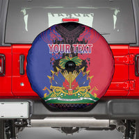 Personalised Haitian Heritage Month Spare Tire Cover Citadelle Laferriere Dashiki Pattern