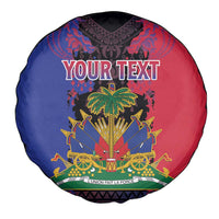 Personalised Haitian Heritage Month Spare Tire Cover Citadelle Laferriere Dashiki Pattern
