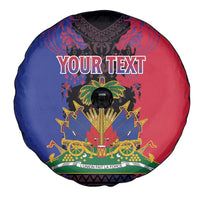 Personalised Haitian Heritage Month Spare Tire Cover Citadelle Laferriere Dashiki Pattern