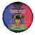 Personalised Haitian Heritage Month Spare Tire Cover Citadelle Laferriere Dashiki Pattern