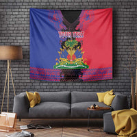 Personalised Haitian Heritage Month Tapestry Citadelle Laferriere Dashiki Pattern