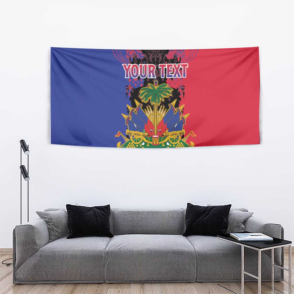 Personalised Haitian Heritage Month Tapestry Citadelle Laferriere Dashiki Pattern