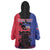 Personalised Haitian Heritage Month Wearable Blanket Hoodie Citadelle Laferriere Dashiki Pattern