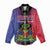 Personalised Haitian Heritage Month Women Casual Shirt Citadelle Laferriere Dashiki Pattern