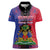 Personalised Haitian Heritage Month Women Polo Shirt Citadelle Laferriere Dashiki Pattern