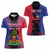 Personalised Haitian Heritage Month Women Polo Shirt Citadelle Laferriere Dashiki Pattern