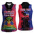 Personalised Haitian Heritage Month Women Sleeveless Polo Shirt Citadelle Laferriere Dashiki Pattern