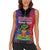 Personalised Haitian Heritage Month Women Sleeveless Polo Shirt Citadelle Laferriere Dashiki Pattern