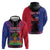 Personalised Haitian Heritage Month Zip Hoodie Citadelle Laferriere Dashiki Pattern