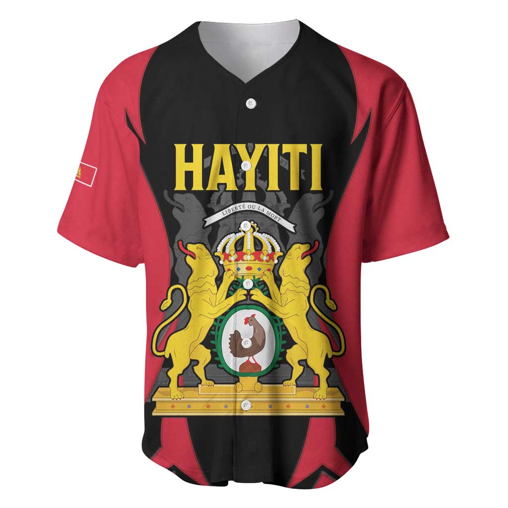 Personalised Empire dHayiti 1804–1806 Baseball Jersey Coat Of Arms Flag Style