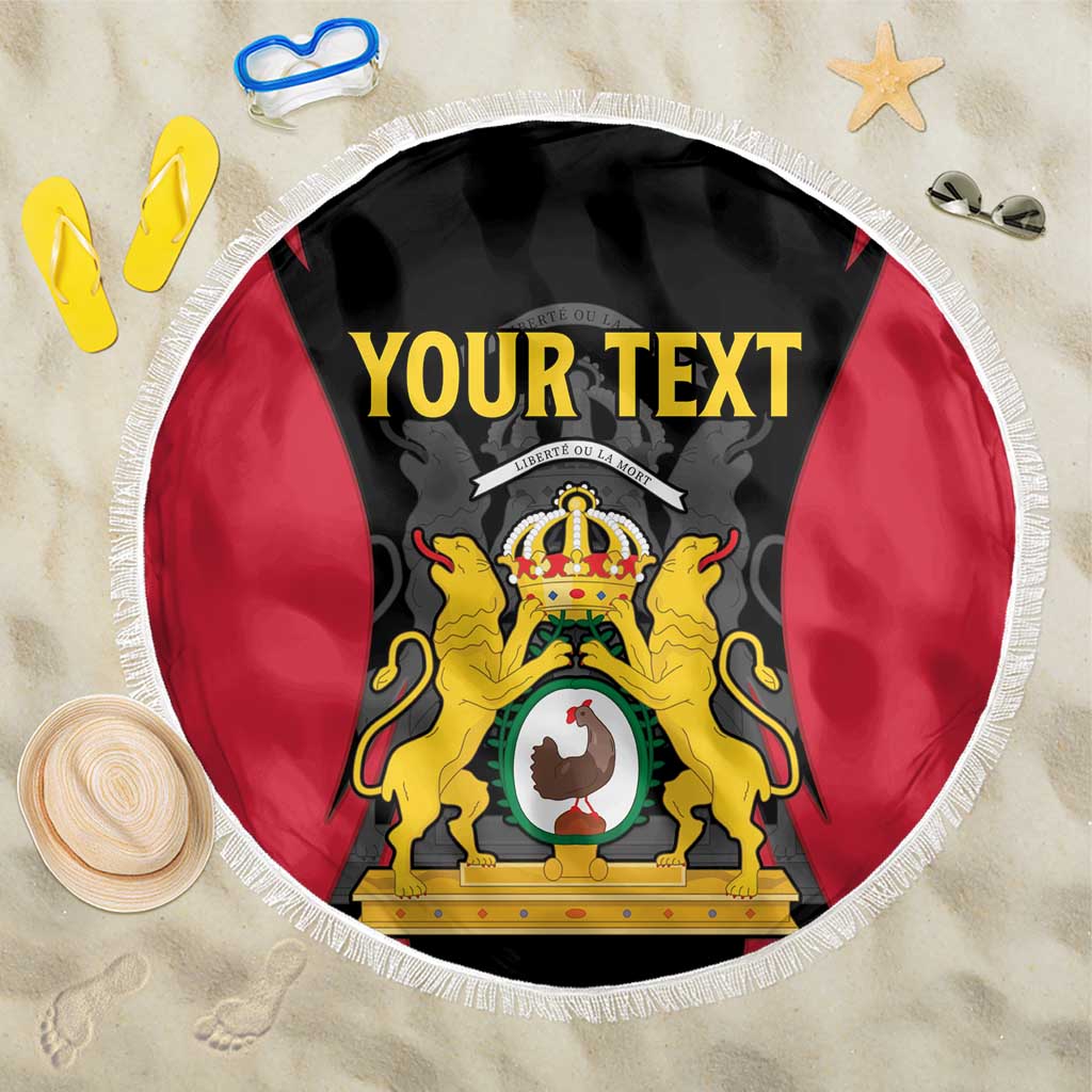 Personalised Empire dHayiti 1804–1806 Beach Blanket Coat Of Arms Flag Style