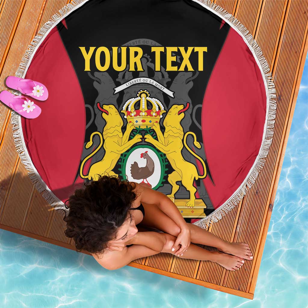 Personalised Empire dHayiti 1804–1806 Beach Blanket Coat Of Arms Flag Style