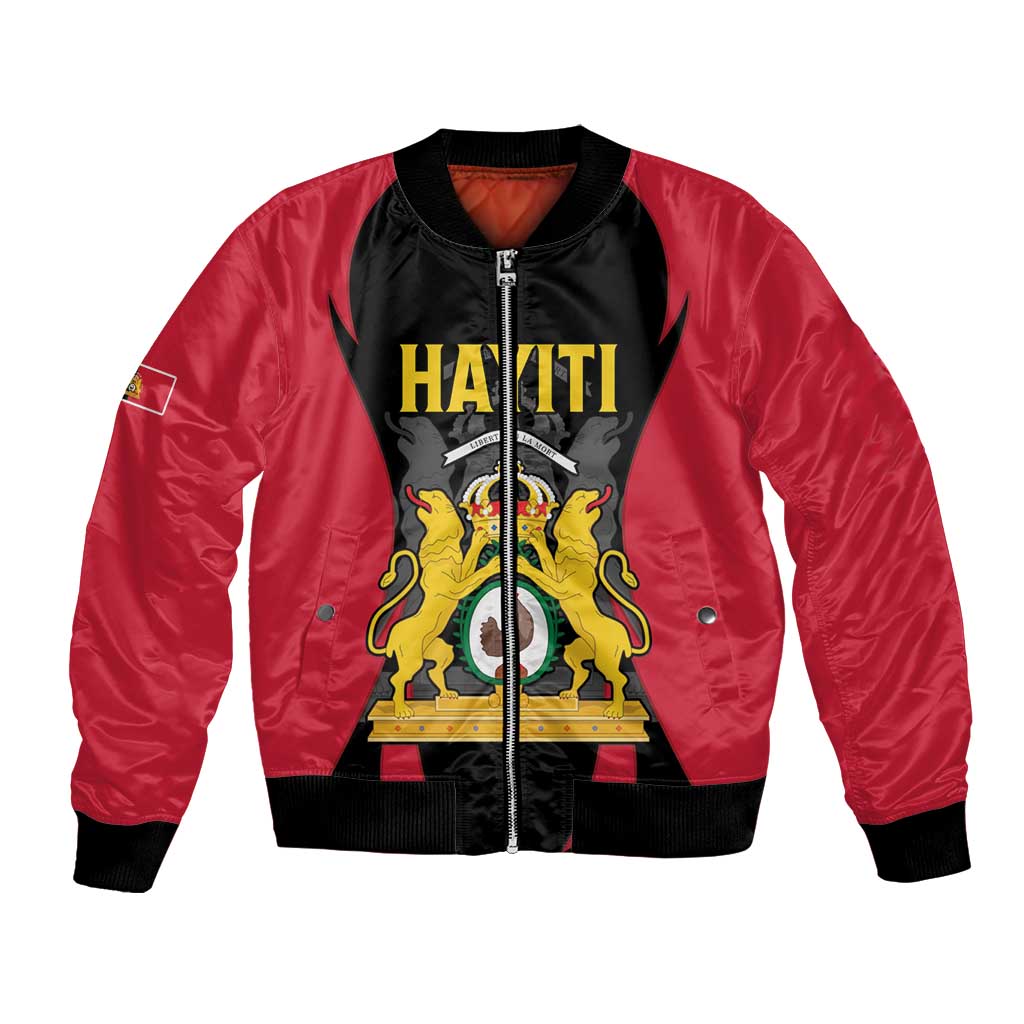 Personalised Empire dHayiti 1804–1806 Bomber Jacket Coat Of Arms Flag Style