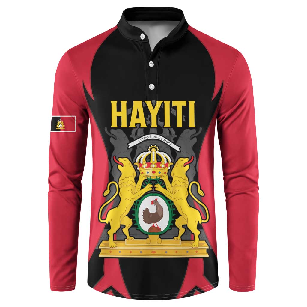 Personalised Empire dHayiti 1804–1806 Button Sweatshirt Coat Of Arms Flag Style