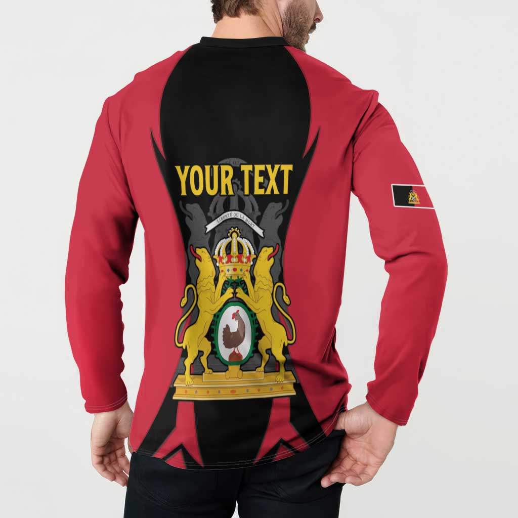 Personalised Empire dHayiti 1804–1806 Button Sweatshirt Coat Of Arms Flag Style