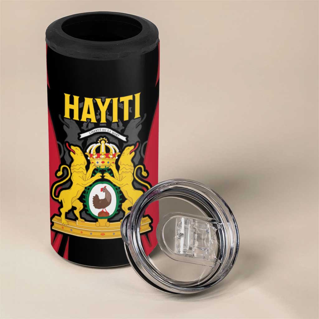 Personalised Empire dHayiti 1804–1806 4 in 1 Can Cooler Tumbler Coat Of Arms Flag Style
