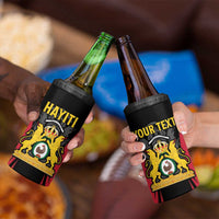 Personalised Empire dHayiti 1804–1806 4 in 1 Can Cooler Tumbler Coat Of Arms Flag Style