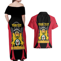 Personalised Empire dHayiti 1804–1806 Couples Matching Off Shoulder Maxi Dress and Hawaiian Shirt Coat Of Arms Flag Style