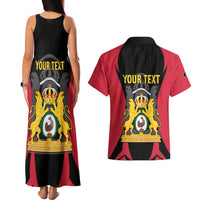 Personalised Empire dHayiti 1804–1806 Couples Matching Tank Maxi Dress and Hawaiian Shirt Coat Of Arms Flag Style